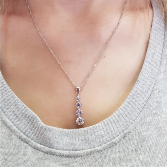 NEW Exquisite Real 925 Sterling Silver Jewelry Set - Picture 2 of 4